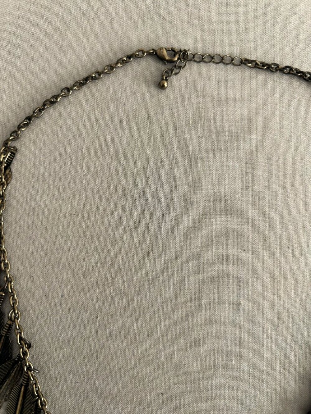 Rustic Feather Chain Necklace - Picture 5 of 5